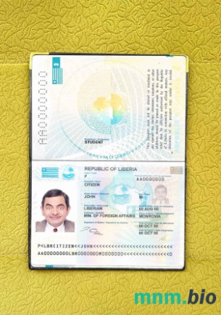 Liberia zdjęcie do paszportu pliki PSD, skan i fotografowany obraz